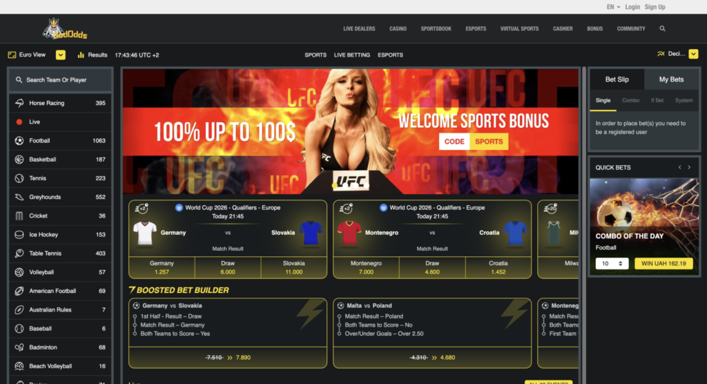 god odds main banner